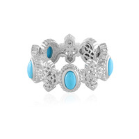 Sleeping Beauty Turquoise Silver Ring (Dallas Prince Designs)