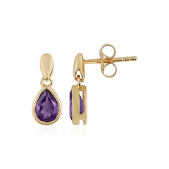 Zambian Amethyst Silver Earrings