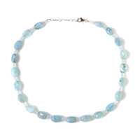 Brazilian Aquamarine Silver Necklace