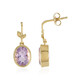 Rose de France Amethyst Silver Earrings