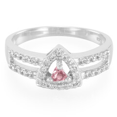 Pink Cuprian Tourmaline Silver Ring