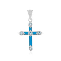 Sky Blue Topaz Silver Pendant