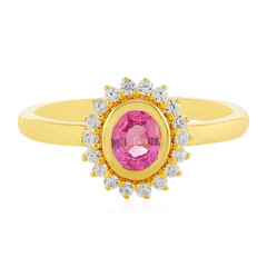 Pink Sapphire Silver Ring