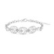 White Topaz Silver Bracelet