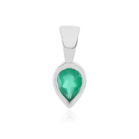 Green Onyx Silver Pendant