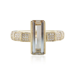 9K Ukrainian Bi-Colour Topaz Gold Ring (de Melo)