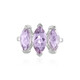 Rose de France Amethyst Silver Ring