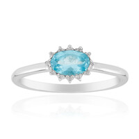 Blue Apatite Silver Ring