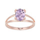 Rose de France Amethyst Silver Ring