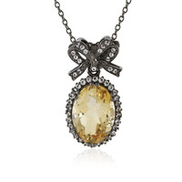 Citrine Silver Necklace