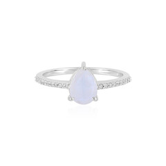 Rainbow Moonstone Silver Ring