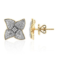 14K SI1 (G) Diamond Gold Earrings