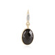 9K Black Spinel Gold Pendant