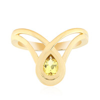 9K Australian Golden Beryl Gold Ring