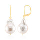 White Freshwater Pearl Silver Earrings (TPC)