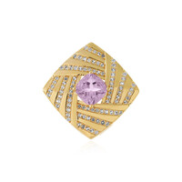 Rose de France Amethyst Silver Pendant