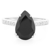 Black Onyx Silver Ring