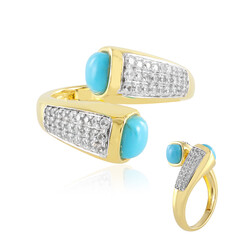 Sleeping Beauty Turquoise Silver Ring