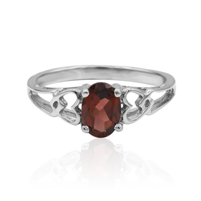 Mozambique Garnet Silver Ring