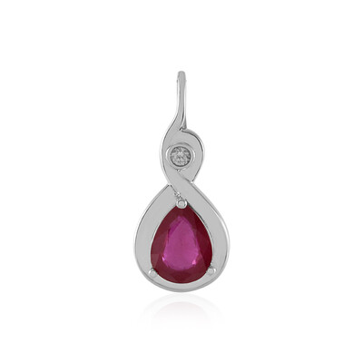 Bemainty Ruby Silver Pendant