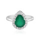 Green Onyx Silver Ring