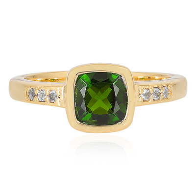 Russian Diopside Silver Ring