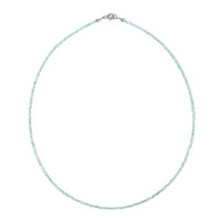 Blue Apatite Silver Necklace