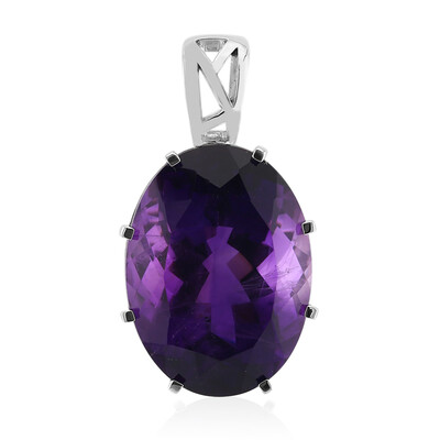 Zambian Amethyst Silver Pendant (Pallanova)