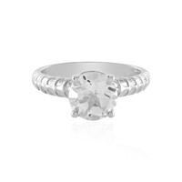 White Topaz Silver Ring