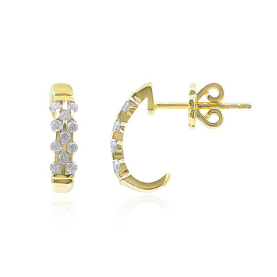 9K SI1 (G) Diamond Gold Earrings (Annette)