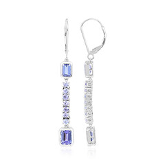 AAA Tanzanite Platinum Earrings (KM by Juwelo)