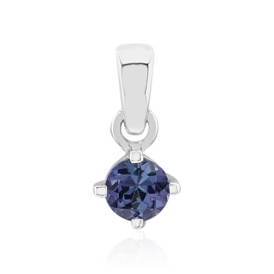 Unheated Tanzanite Silver Pendant