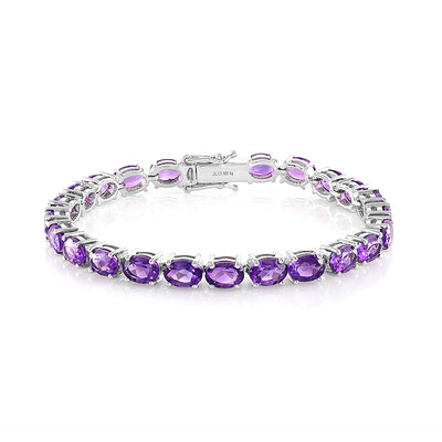 Moroccan Amethyst Silver Bracelet