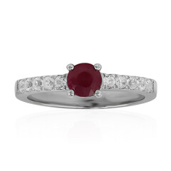 Kenyan Ruby Silver Ring