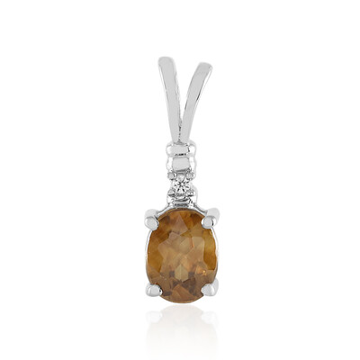 Mandarin Zircon Silver Pendant