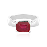 Bemainty Ruby Silver Ring