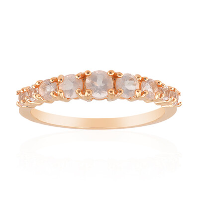 Rose Quartz Silver Ring