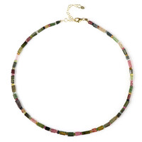 Fancy Tourmaline Silver Necklace