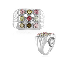 Fancy Tourmaline Silver Ring