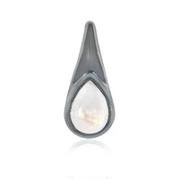 Rainbow Moonstone Silver Pendant