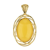 Baltic Amber Silver Pendant