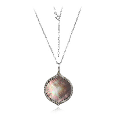 Mother of Pearl Silver Necklace