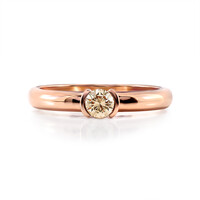 9K VS1 Argyle Rose De France Diamond Gold Ring