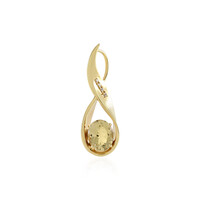 Golden Beryl Silver Pendant