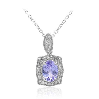 Tanzanite Silver Necklace