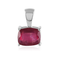 Madagascar Ruby Silver Pendant