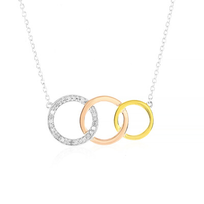 I3 (J) Diamond Silver Necklace