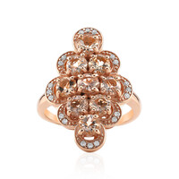 Morganite Silver Ring