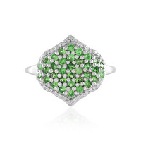 Tsavorite Silver Ring