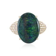 14K Andamooka matrix opal Gold Ring (AMAYANI)